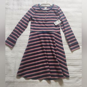 Oshkosh Striped Girls Knit Dress Size 10